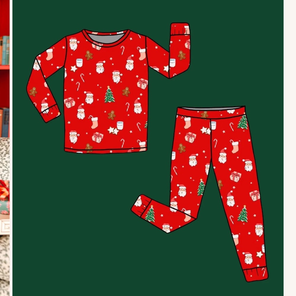 Tiny Talulah Night Before Christmas Holiday Pajamas - various sizes available